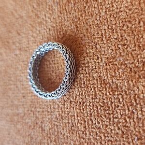Tiffany & Co.  Sterling Silver Woven Band Ring Sz. 4-5 925